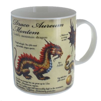 Golden Mountain Dragon Mug in a Box